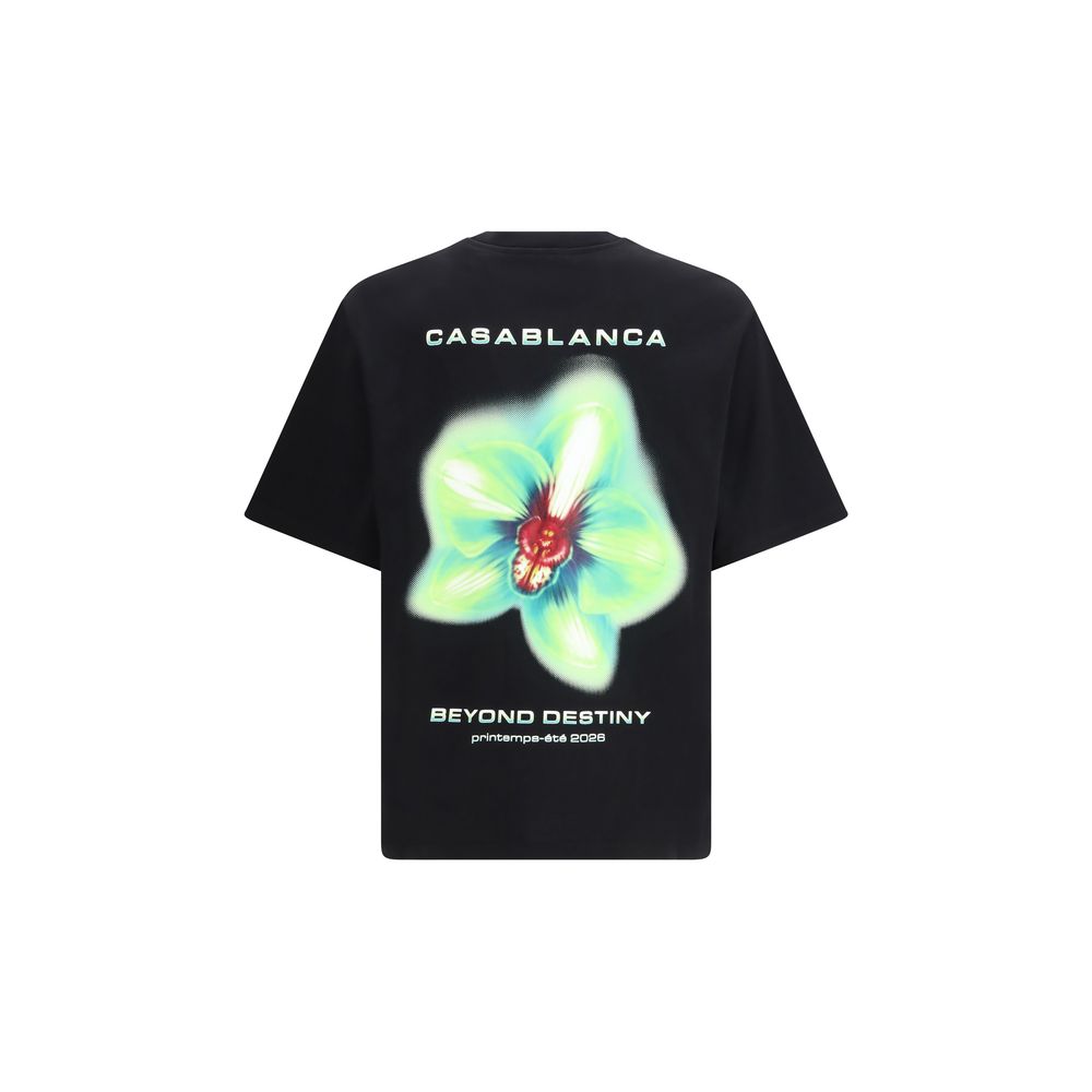 Black Cotton T-Shirt Casablanca