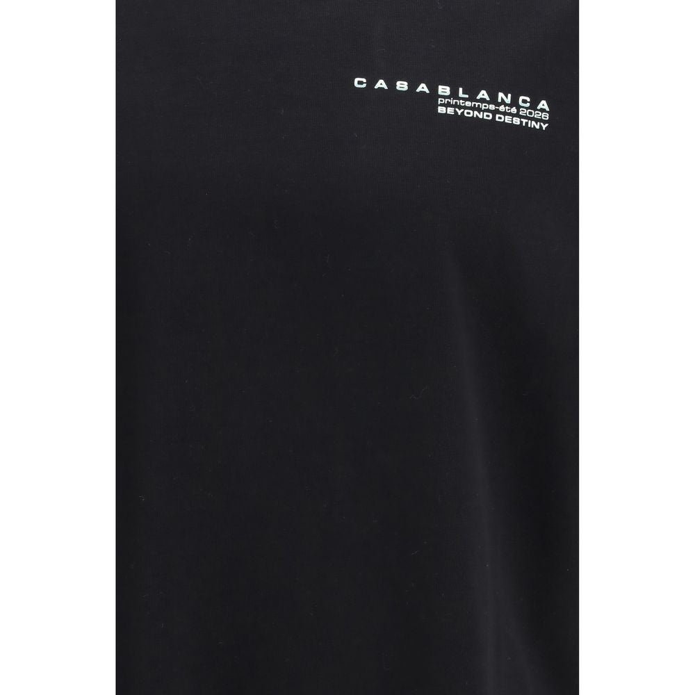 Black Cotton T-Shirt Casablanca