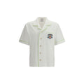 White Cotton Shortsleeve Shirt Casablanca