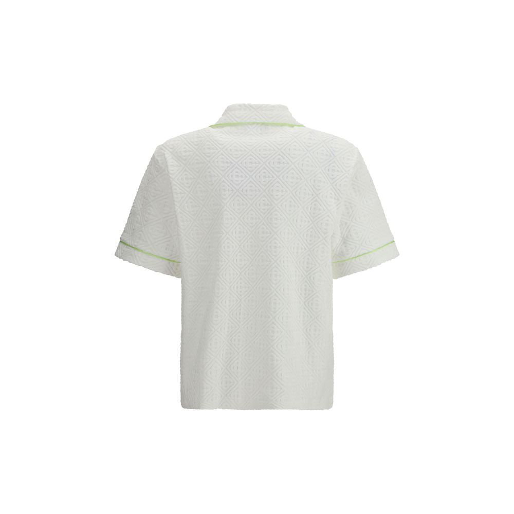 White Cotton Shortsleeve Shirt Casablanca