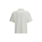 White Cotton Shortsleeve Shirt Casablanca