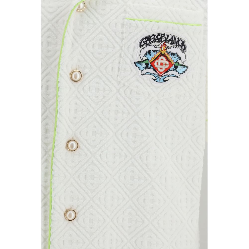 White Cotton Shortsleeve Shirt Casablanca
