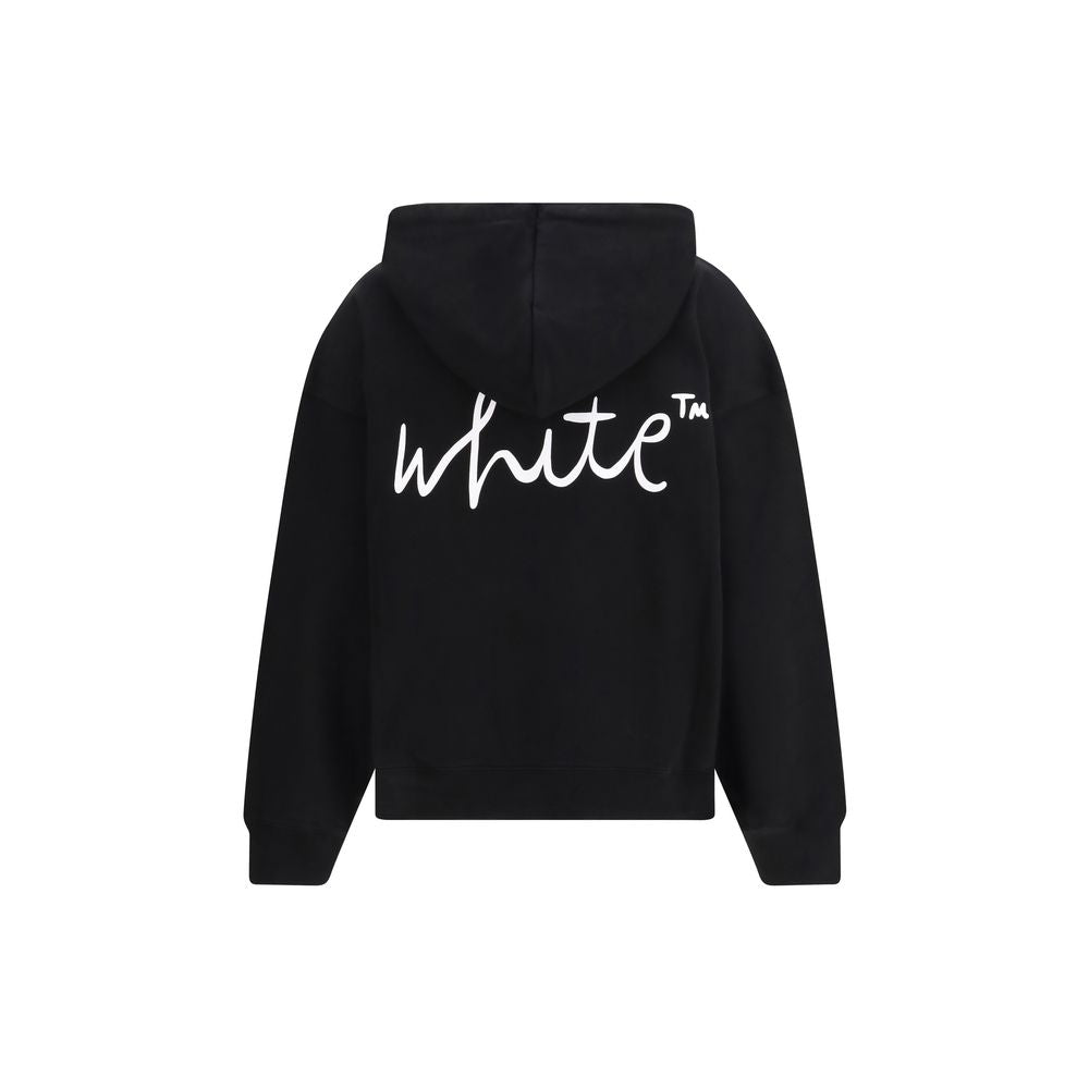 Black Cotton Sweatshirt Off-White