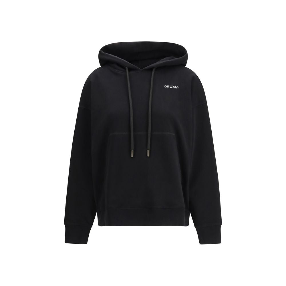 Black Cotton Sweatshirt Off-White