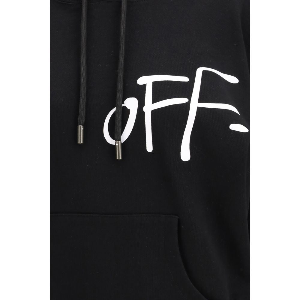 Black Cotton Sweatshirt Off-White