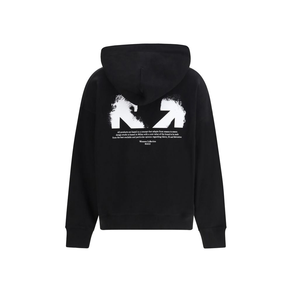 Black Cotton Sweatshirt Off-White