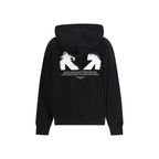 Black Cotton Sweatshirt Off-White
