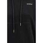 Black Cotton Sweatshirt Off-White