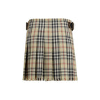 Multicolor Wool Mini Skirt Burberry