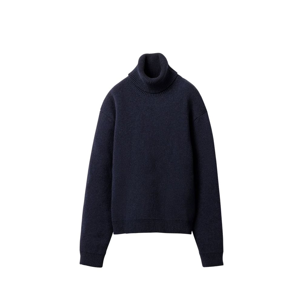 Blue Cashmere Turtleneck Miu Miu