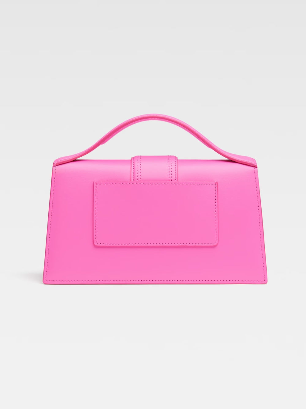 Neon Pink Leather Le Grand Bambino Handbag Jacquemus