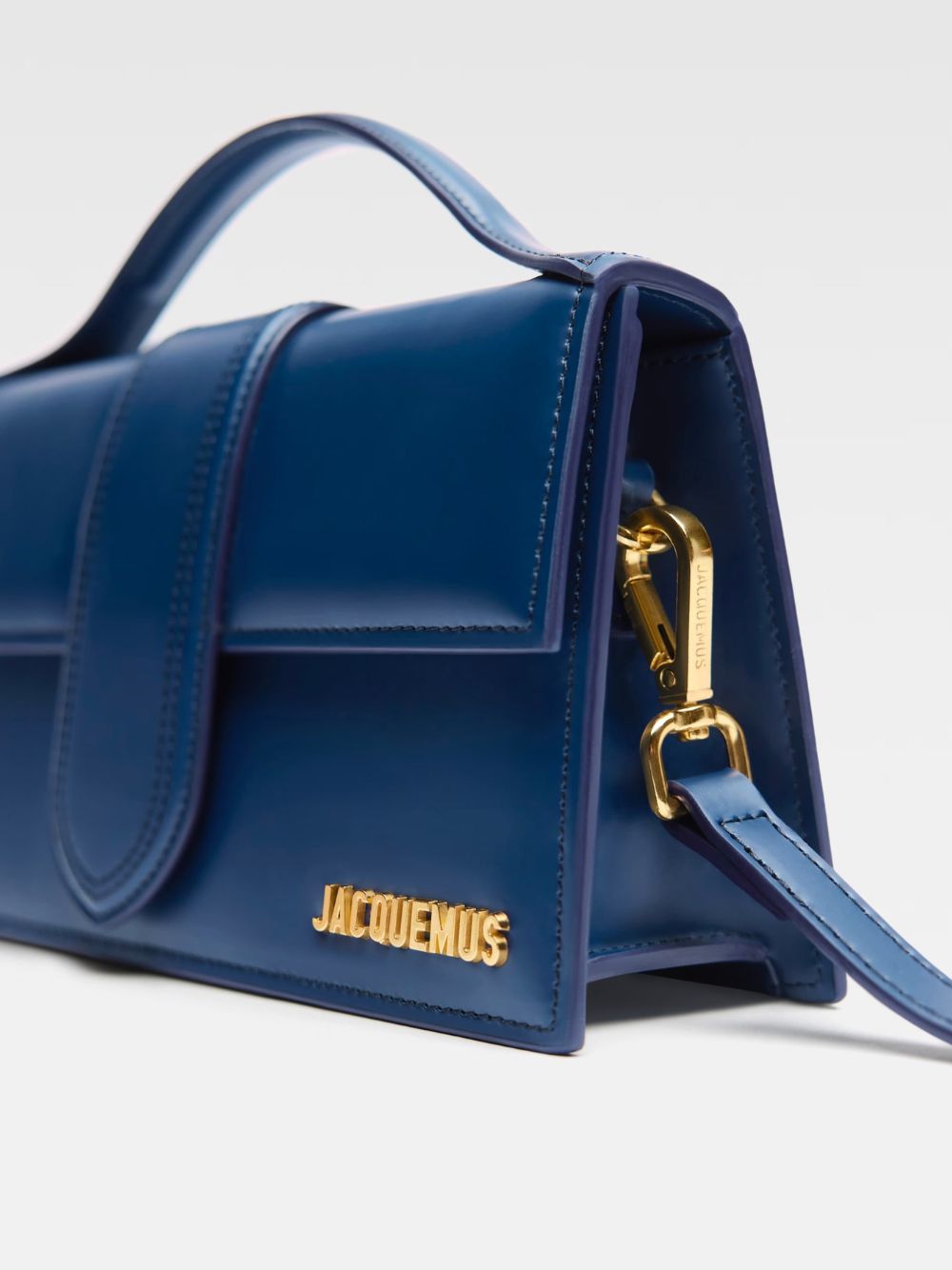 Dark NavyLeather Le Grand Bambino Handbag Jacquemus
