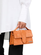 Terracotta Leather Le Grand Bambino Handbag Jacquemus