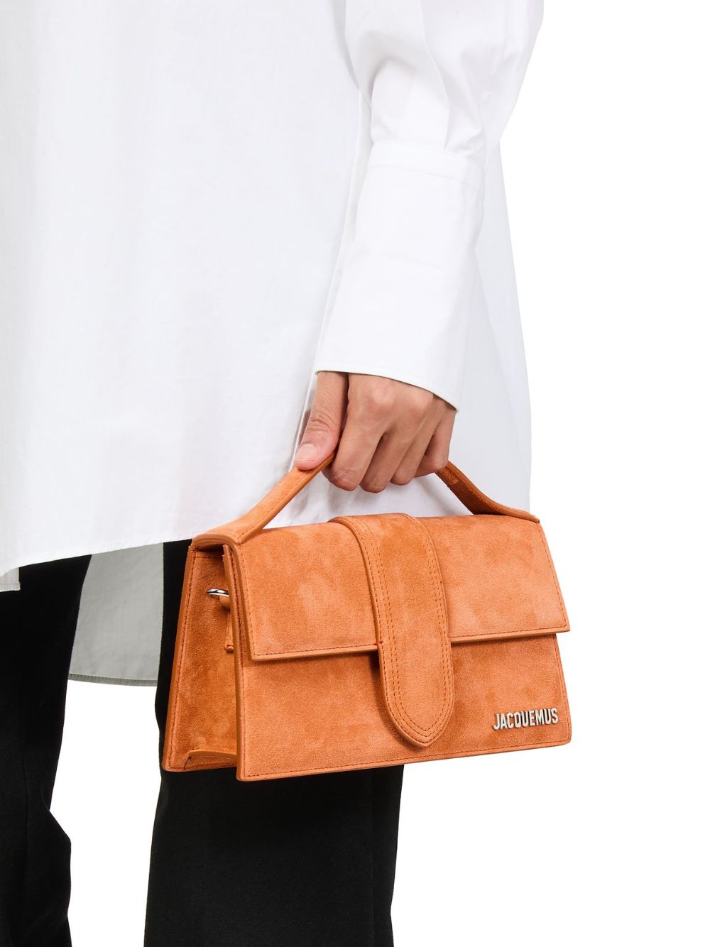 Terracotta Leather Le Grand Bambino Handbag Jacquemus