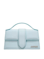 Pale blue Leather Le Grand Bambino Handbag Jacquemus