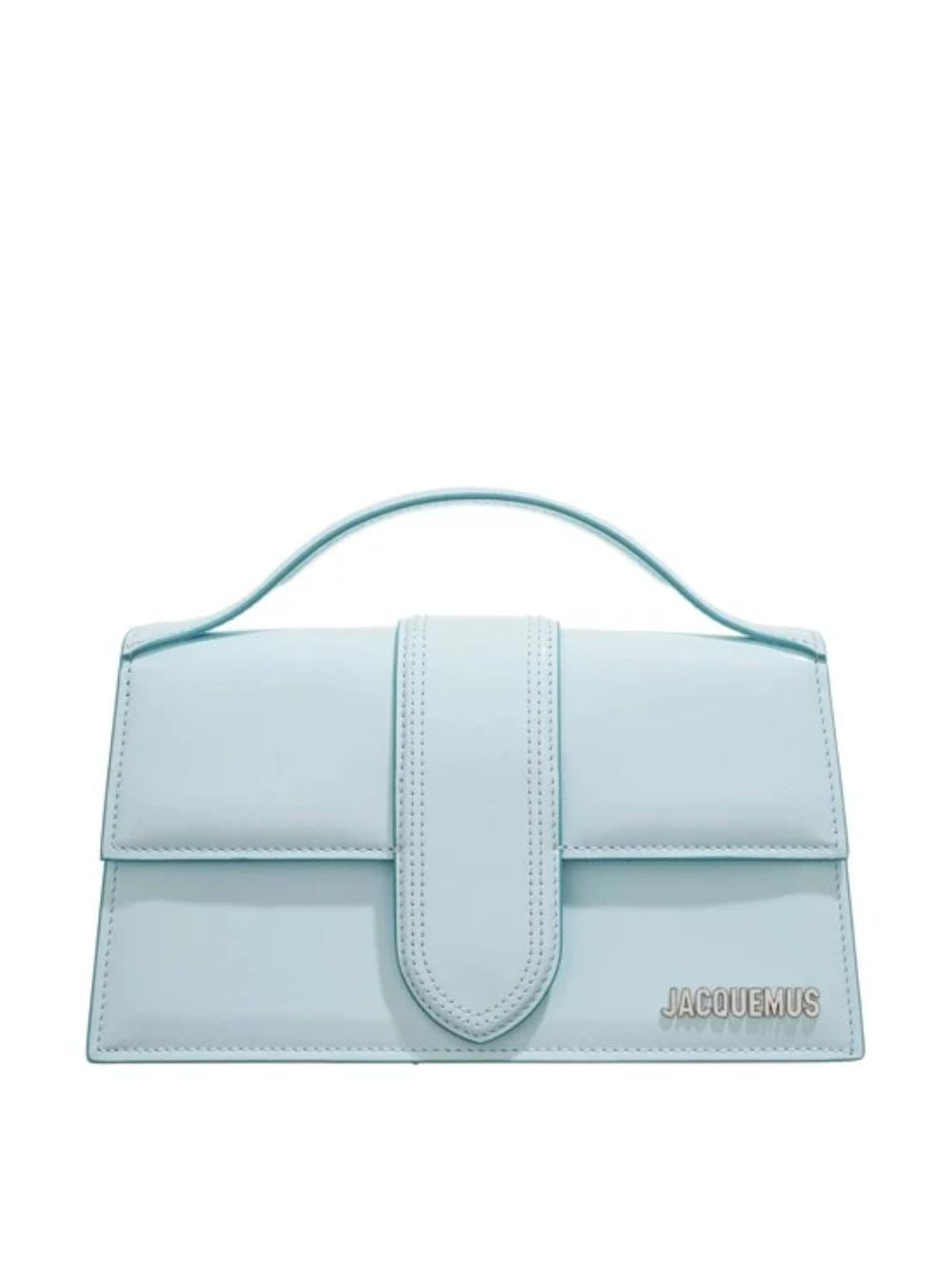 Pale blue Leather Le Grand Bambino Handbag Jacquemus