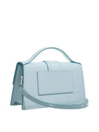 Pale blue Leather Le Grand Bambino Handbag Jacquemus