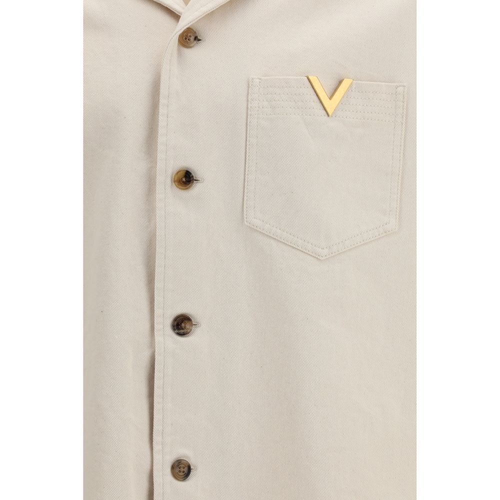 Beige Denim Shirt Valentino