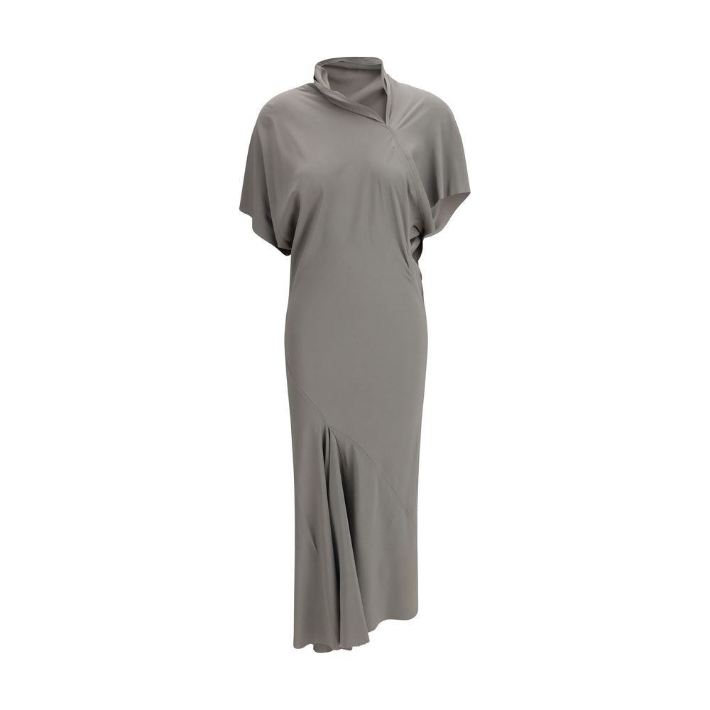 Gray Acetate Casual Dress Rick Owens