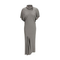 Gray Acetate Casual Dress Rick Owens