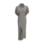 Gray Acetate Casual Dress Rick Owens