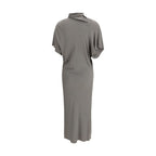 Gray Acetate Casual Dress Rick Owens