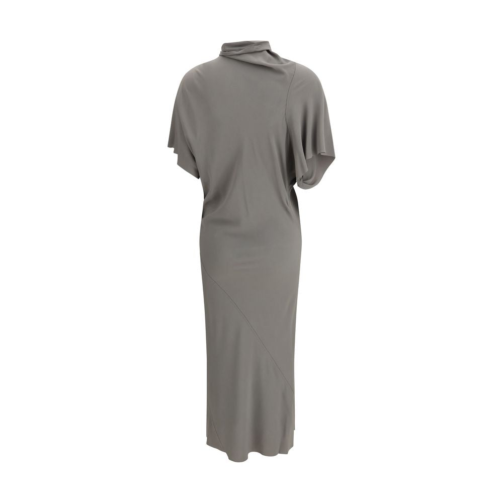 Gray Acetate Casual Dress Rick Owens