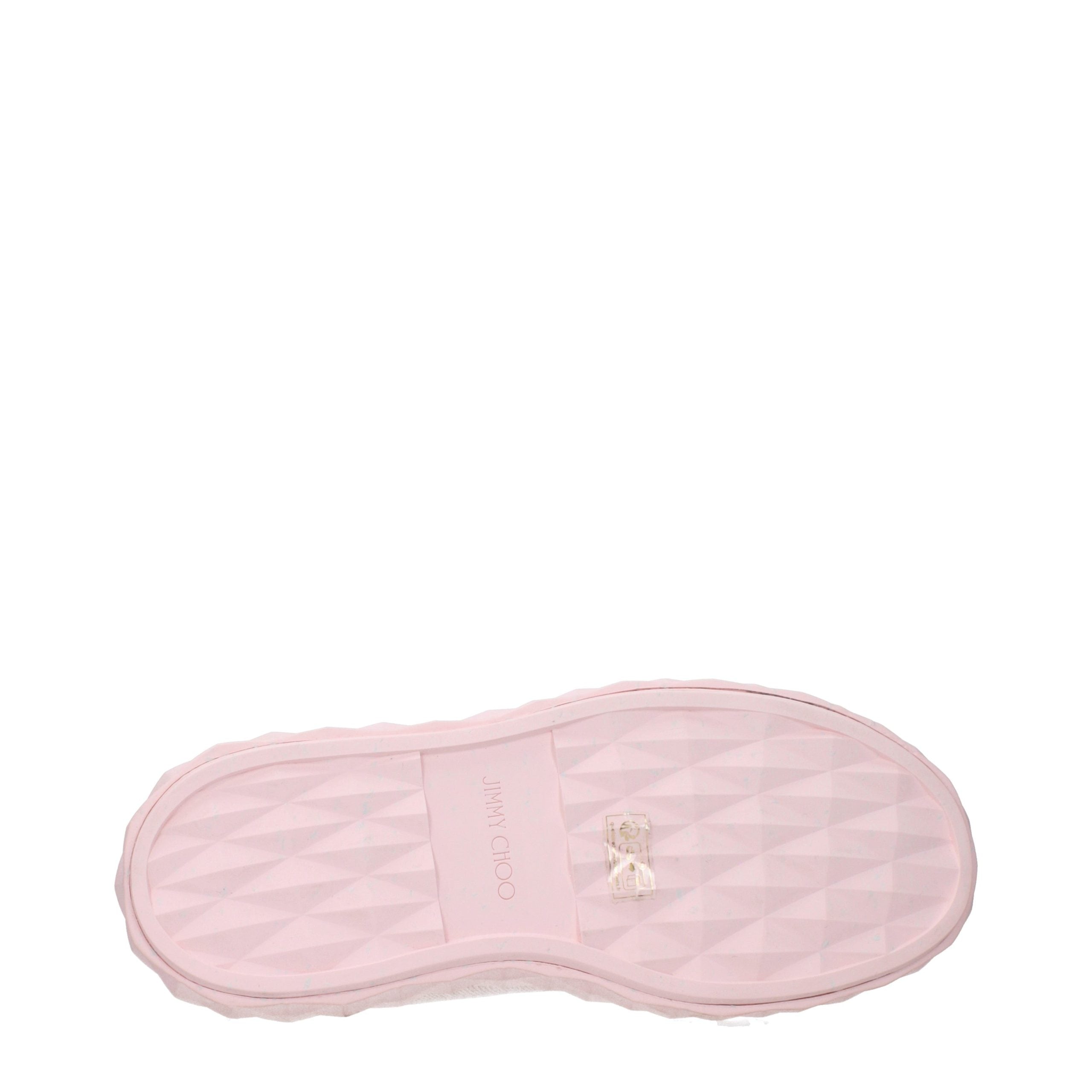 Pink Fabric Platform Sneakers Jimmy Choo