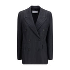 Gray Fleece Wool Blazer Ferragamo