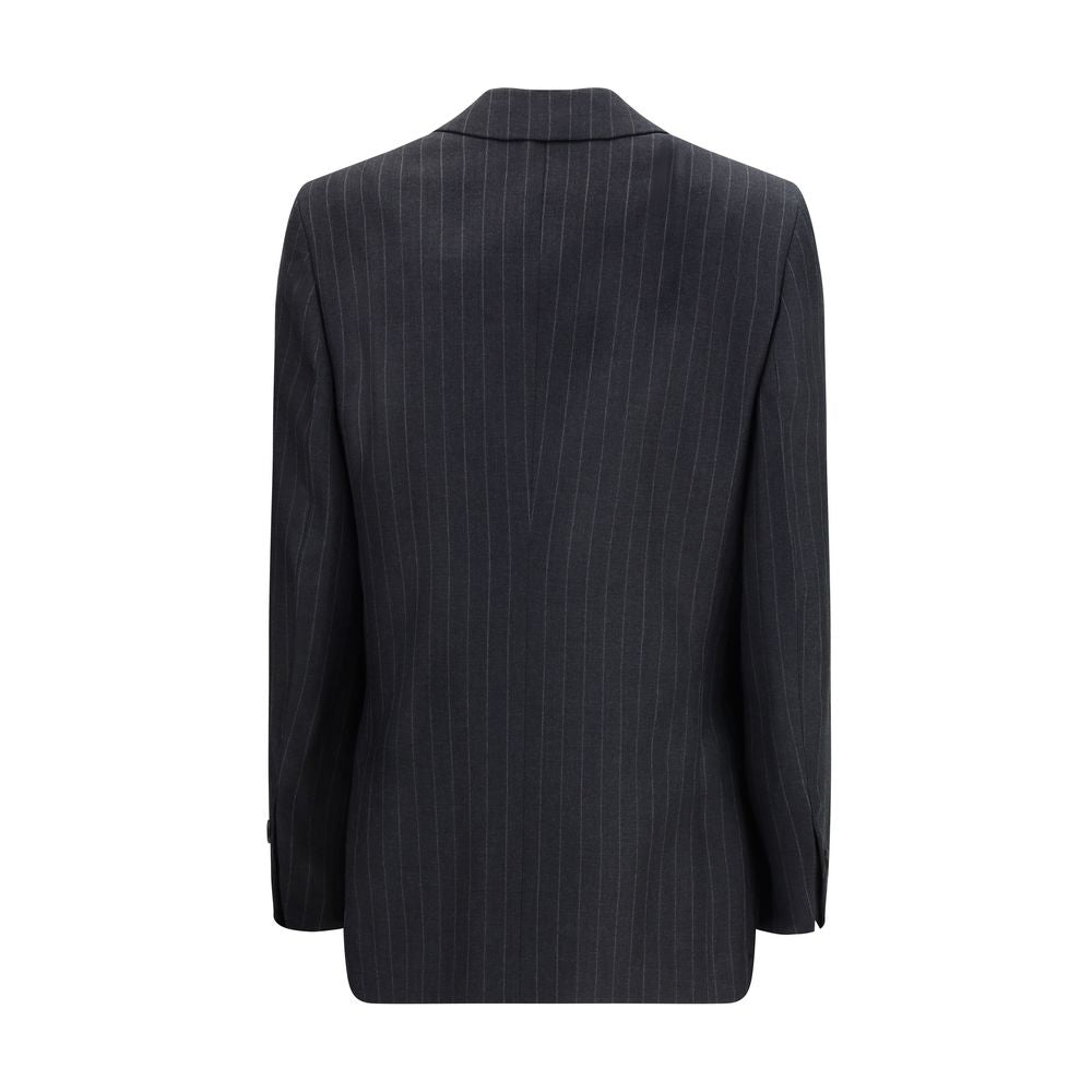 Gray Fleece Wool Blazer Ferragamo