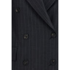 Gray Fleece Wool Blazer Ferragamo