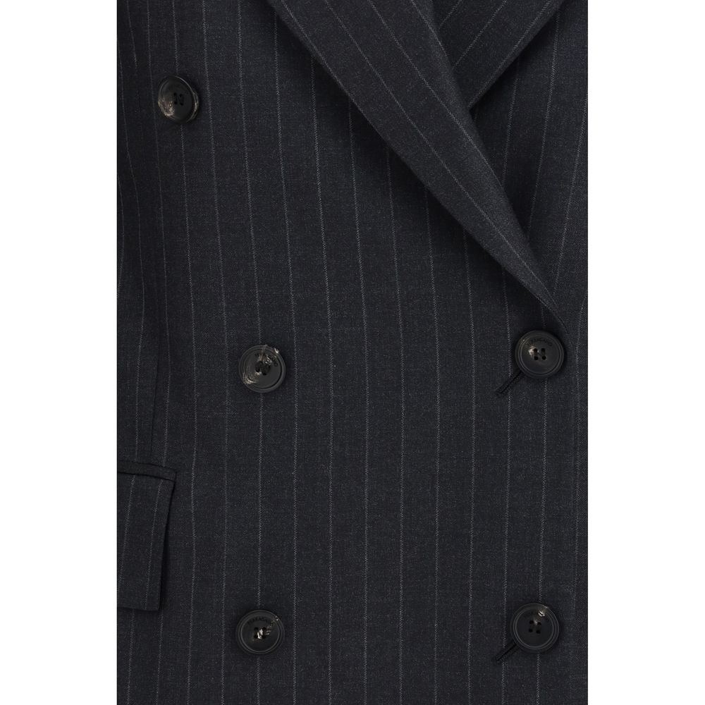 Gray Fleece Wool Blazer Ferragamo