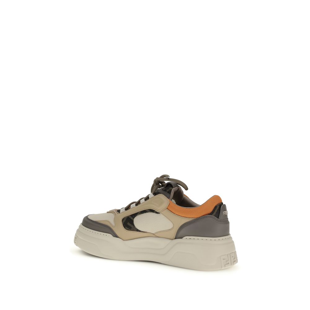 Multicolor Calf Leather Bos Taurus Chunky Sneakers Fendi