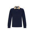 Blue Cotton Polo Shirt Burberry