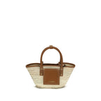 Brown Raffia Handbag