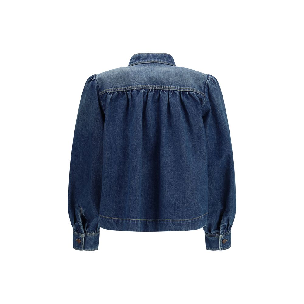 Blue Cotton Denim Jacket Chloé