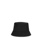 Black Recycled Polyamide Bucket Hat Prada