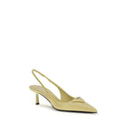 Bicolor Calf Leather Bos Taurus High Heel Pumps Prada