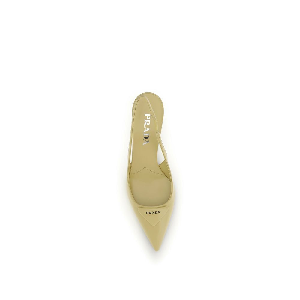 Bicolor Calf Leather Bos Taurus High Heel Pumps Prada