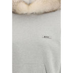 Gray Cotton Sweatshirt Prada