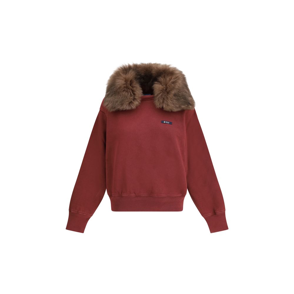 Bordeaux Cotton Sweatshirt Prada