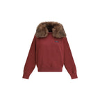 Bordeaux Cotton Sweatshirt Prada