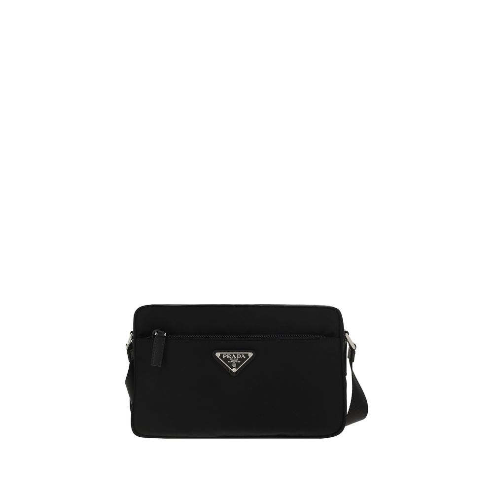 Black Nylon Shoulder Bag Prada