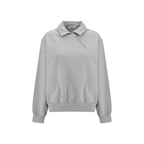 Gray Cotton Sweatshirt Miu Miu
