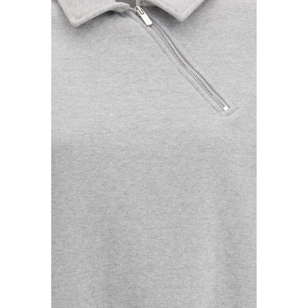 Gray Cotton Sweatshirt Miu Miu