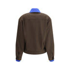 Brown Fleece Wool Bomber Miu Miu