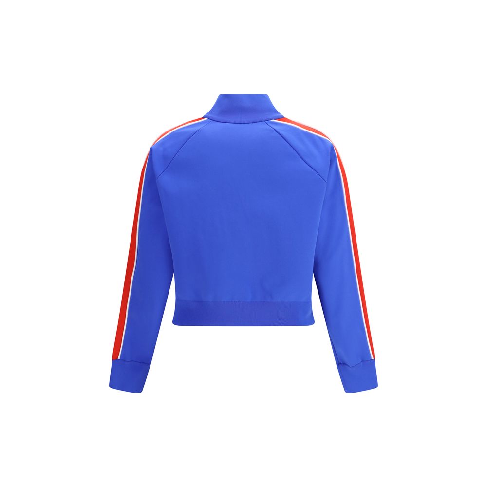 Blue Polyamide Sweatshirt Miu Miu
