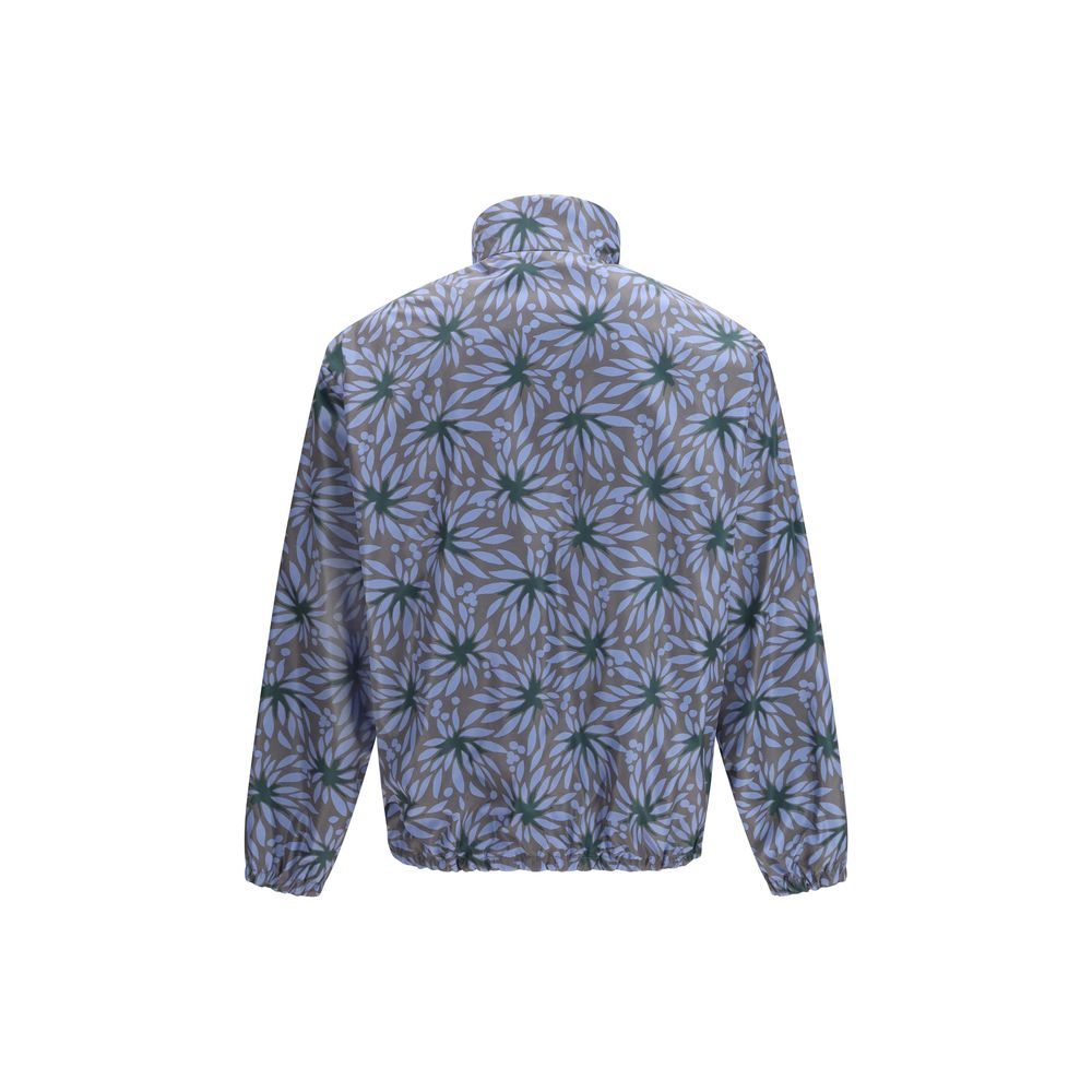 Blue Recycled Polyamide Shell Jacket Prada