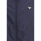 Blue Recycled Polyamide Shell Jacket Prada