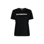 Black Cotton T-Shirt Burberry
